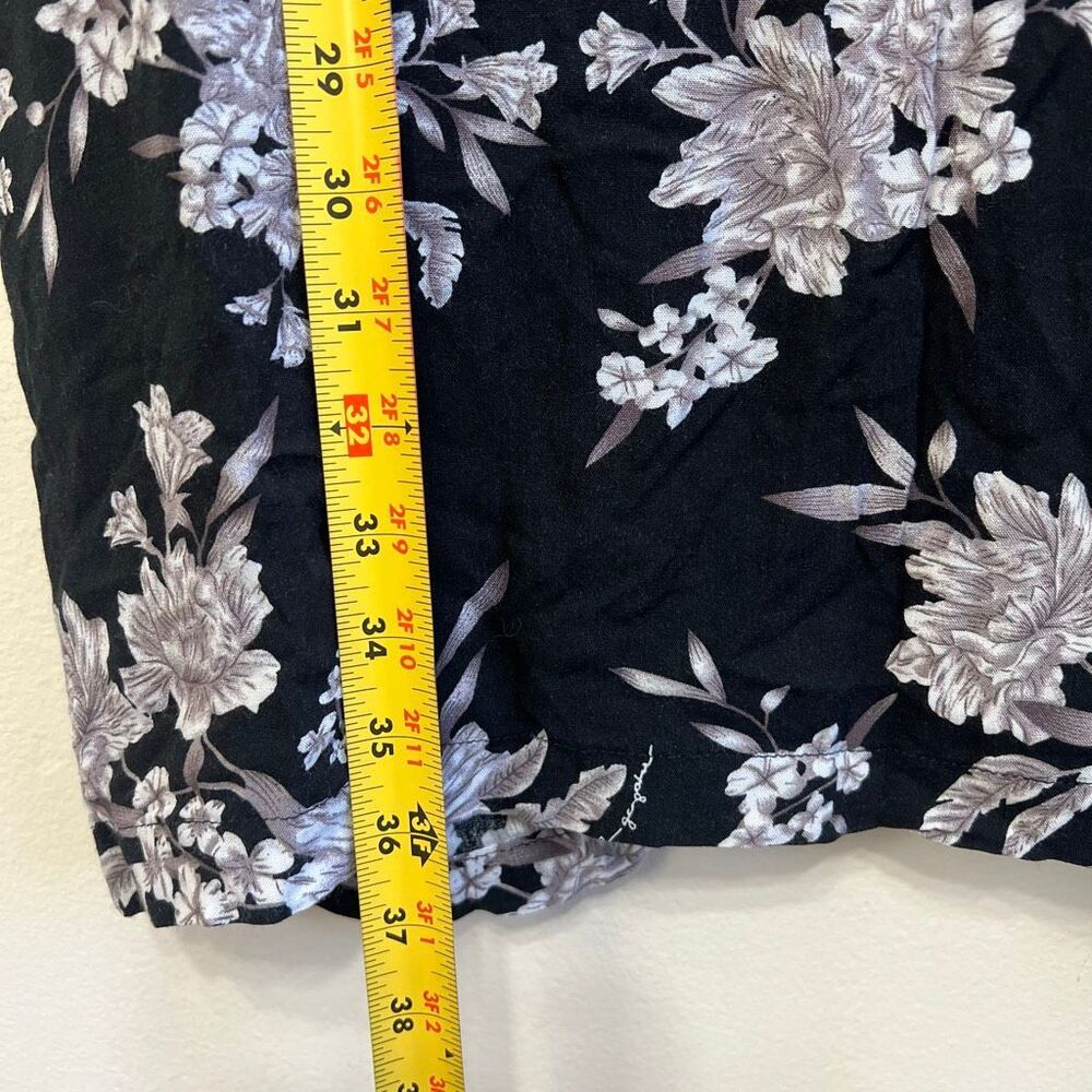 Spiritual Gangster Womens Floral Rayon Tie Front Maya Kimono Robe Black OS - Picture 7 of 7